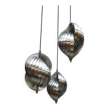 Lampe à suspension tourbillonnante vintage