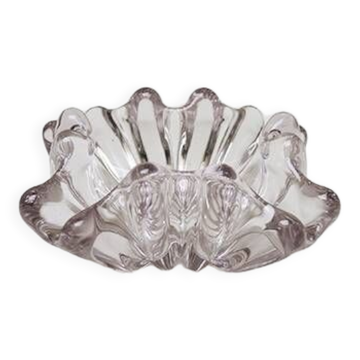 Old Manganese or Ouraline Glass Ashtray