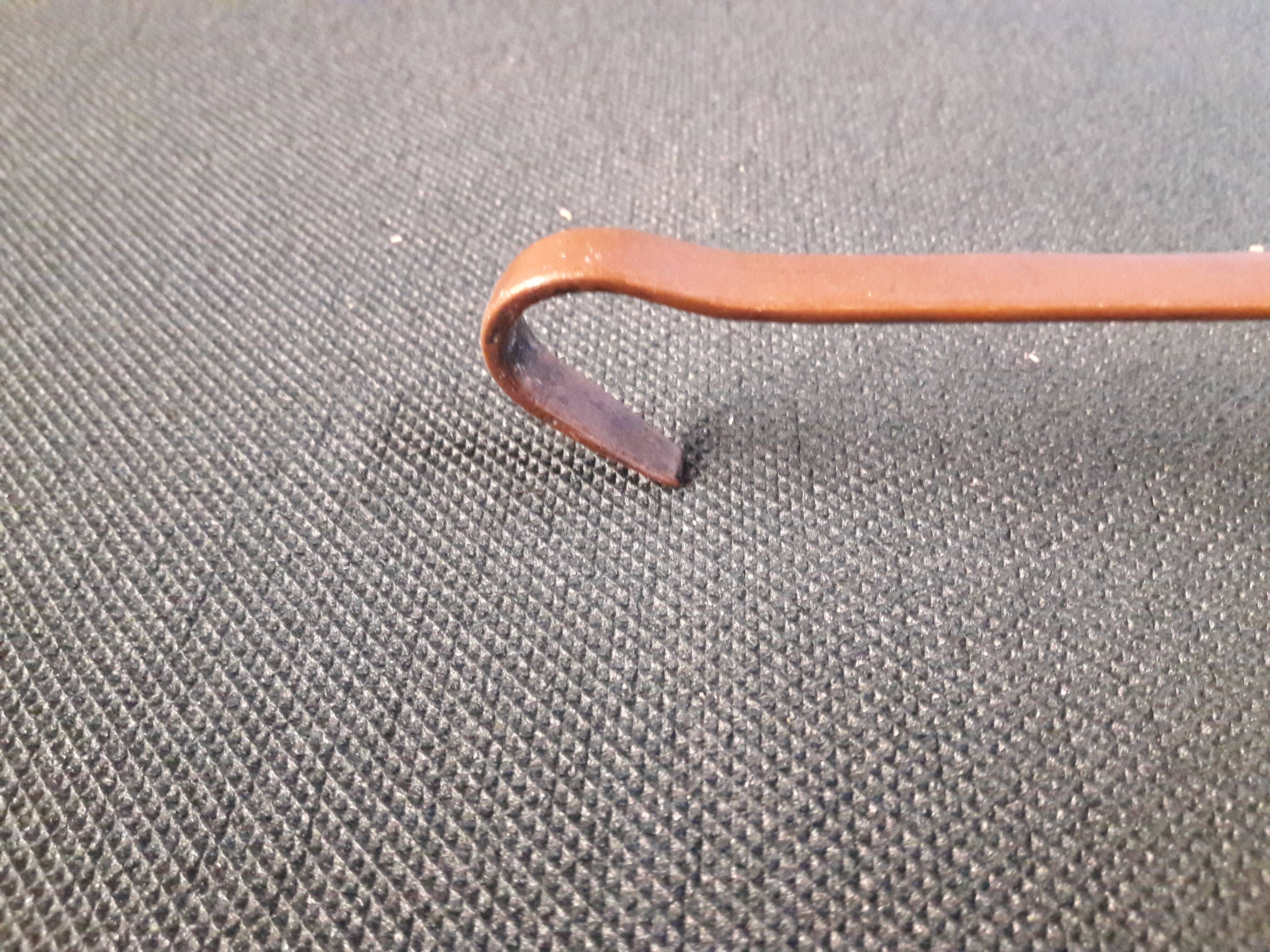 Set of a copper ladle and skimmer.