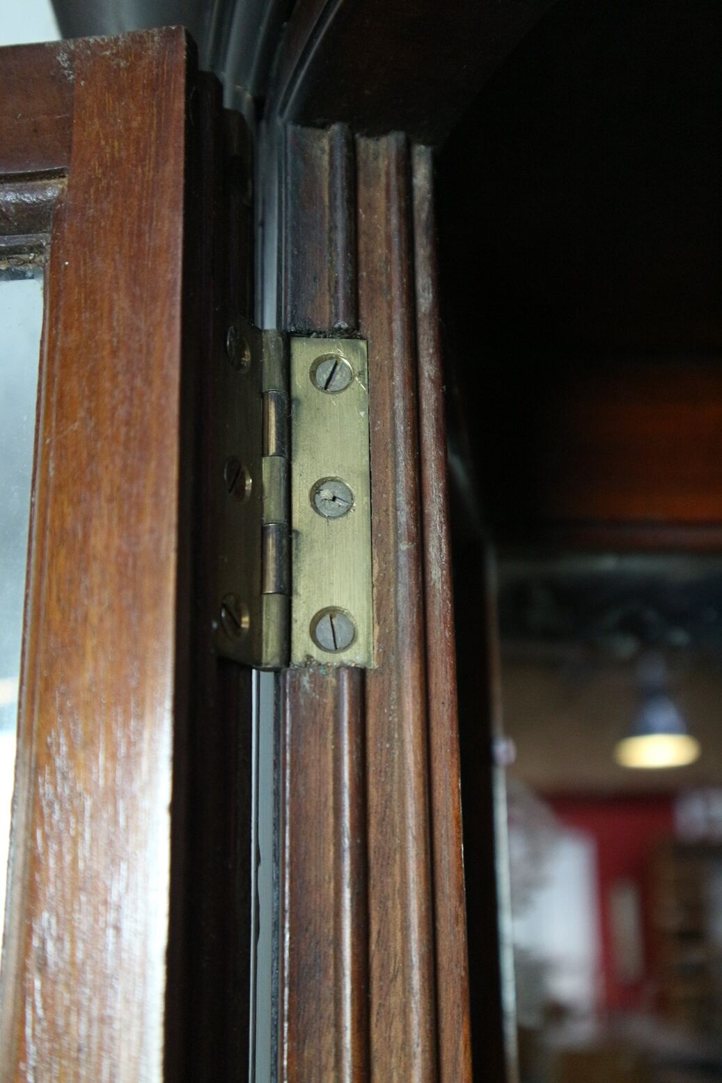 Set of 2 antique display cabinets