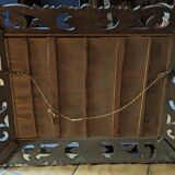 Carved wooden frame mirror