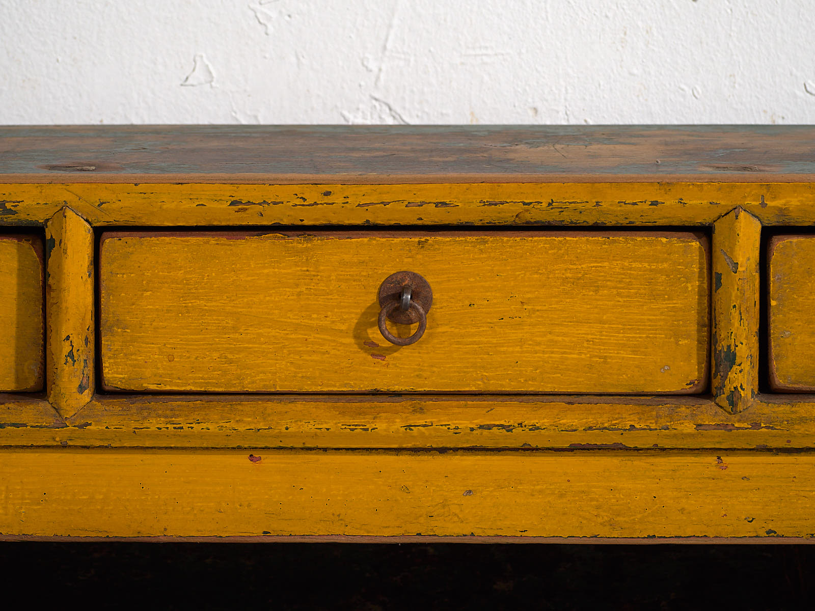 Antique yellow TV cabinet (c.1900)