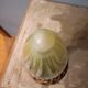 Luminaire globe verre ouraline ancien Art nouveau fin 19e début 20e siècle