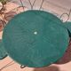 Salon de jardin en fer vert (1 table + 4 chaises)
