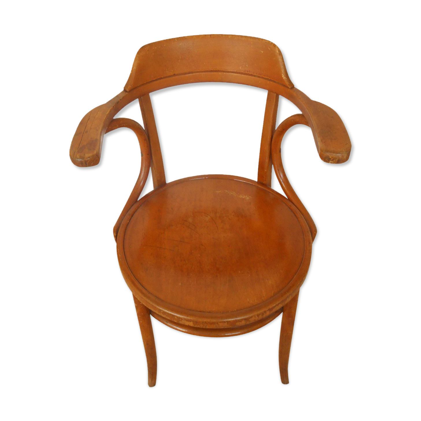 Fauteuil de bureau en hêtre clair