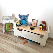 Renovated storage chest - Scandinavian style - unique piece