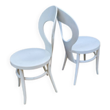 Pair of Baumann chairs, "seagull" model