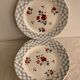 6 dessert plates made of old earthenware Digoin Sarreguemines model Bastia art deco