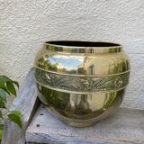 Brass pot cover early twentieth century