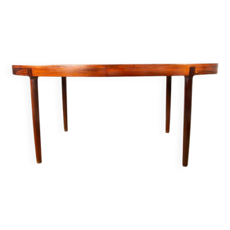 Dining table, oval, extendable, Danish, rosewood, Harry Ostergaard.