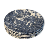 6 flat plates vintage Myott Meakin