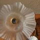 Frosted glass tulip hanging lamp