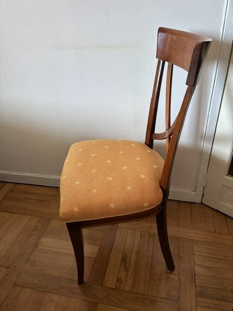 Cherry chair and fabric