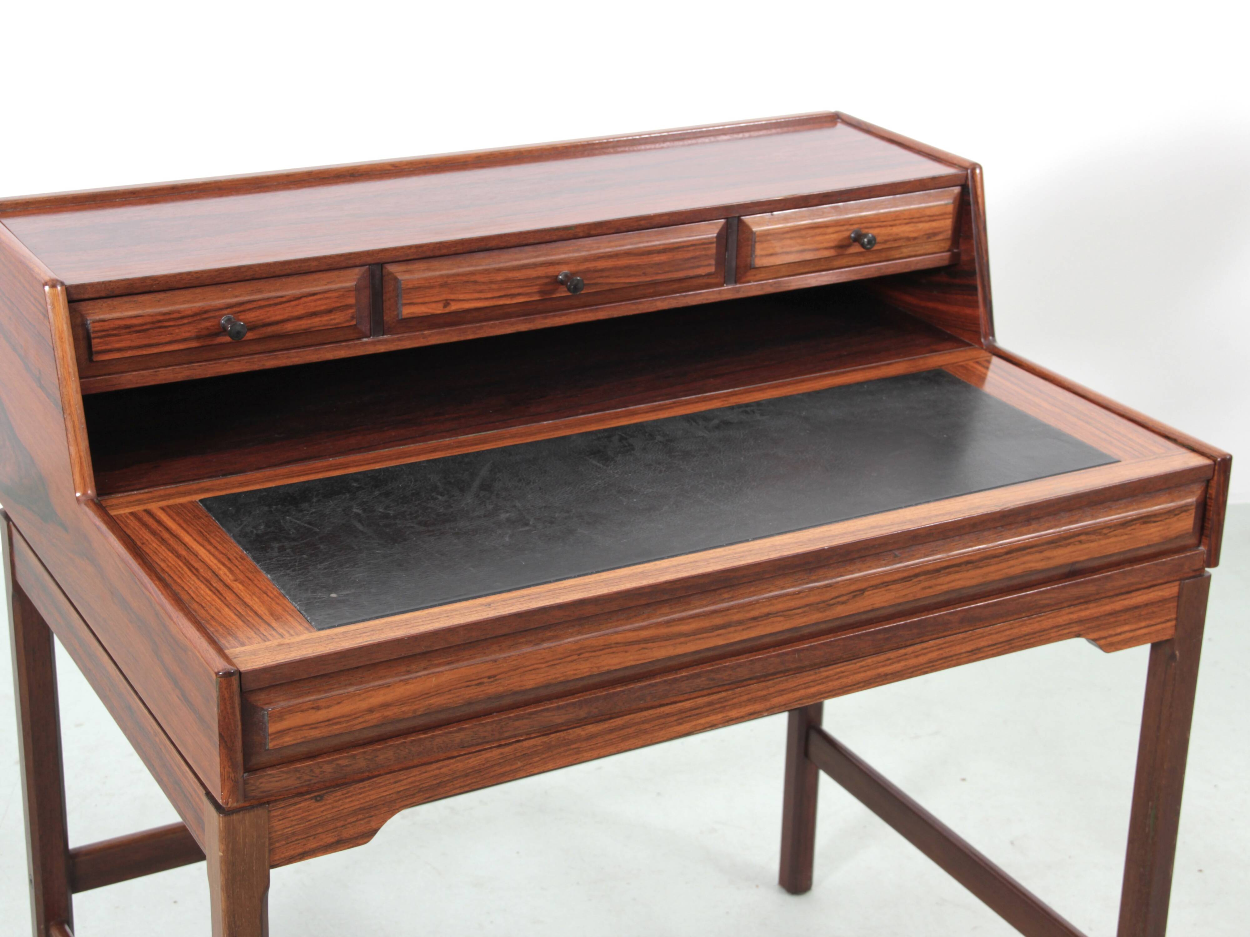 Bureau à gradin scandinave en palissandre de Rio