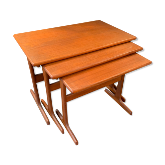 Kai Kristiansen , Scandinavian trundle table design 1960