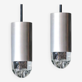 Pair of raak pendant lights from the 60s designer komulainen maija liisa