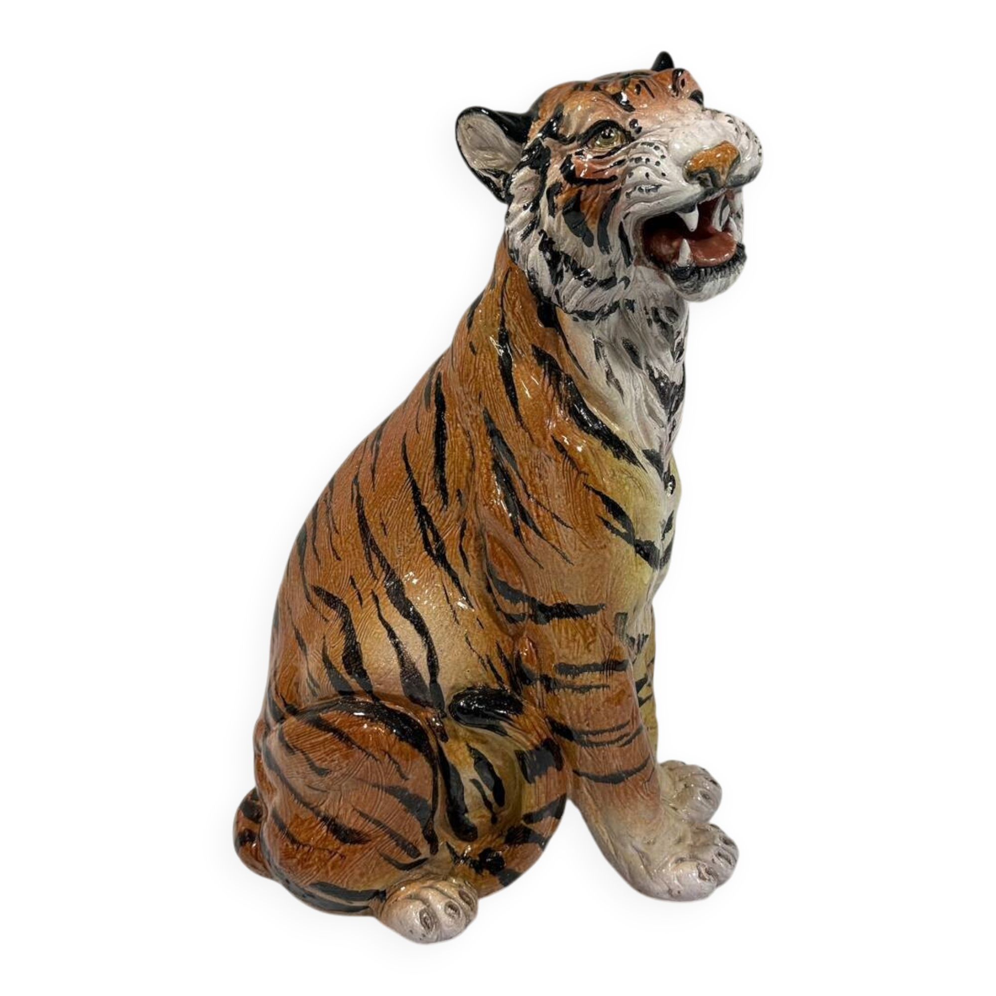 Large Italian ceramic tiger 1970’s