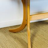Vintage oval dining room table with extension
