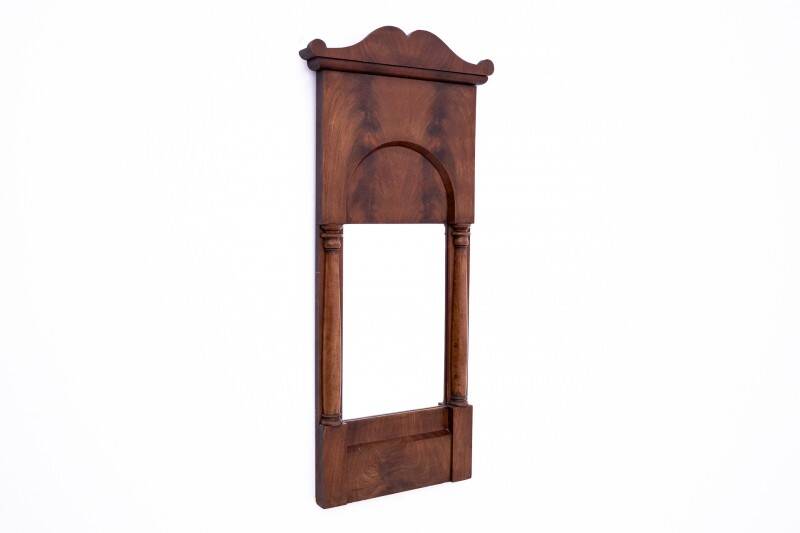 Mahogany mirror from the late 19th century, Northern Europe.