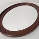 Miroir ovale en bois, années 60