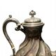 Silver-plated metal teapot