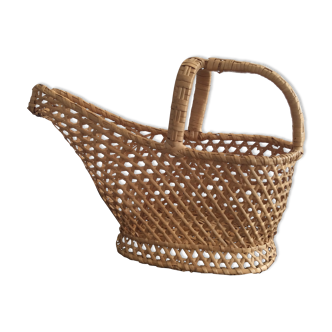 Vintage rattan bottle holder