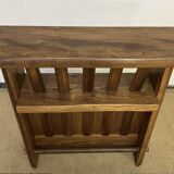 Vintage brutalist solid wood bar
