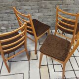 Set of 4 Scandinavian chairs from the 1960s
