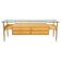 Commode en bois italienne des années 1950, style mid-century.