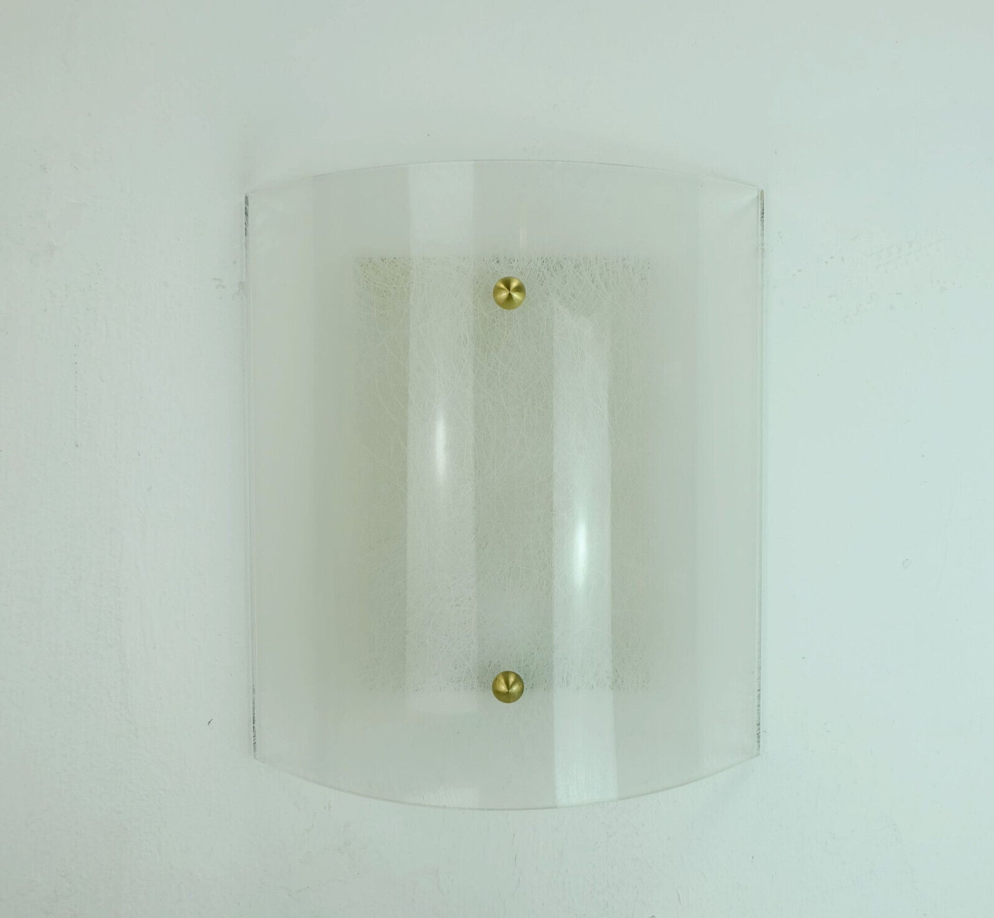 Mid century sconce acrylic and brass 1960s 1970s lucite wall lamp