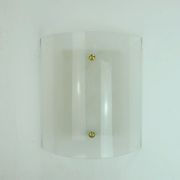 Mid century sconce acrylic and brass 1960s 1970s lucite wall lamp