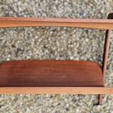 Opal kleinmobel 1960 teak rolling magazine rack