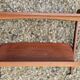 Rolling magazine rack in opal teak by Kleinmobel, 1960