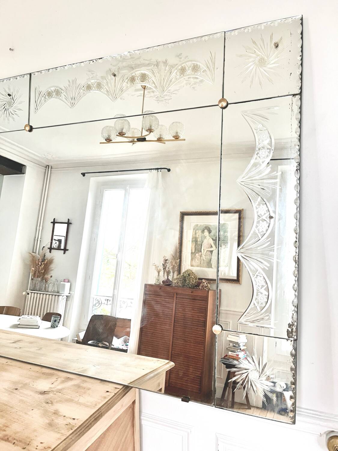 Large Art Deco mirror