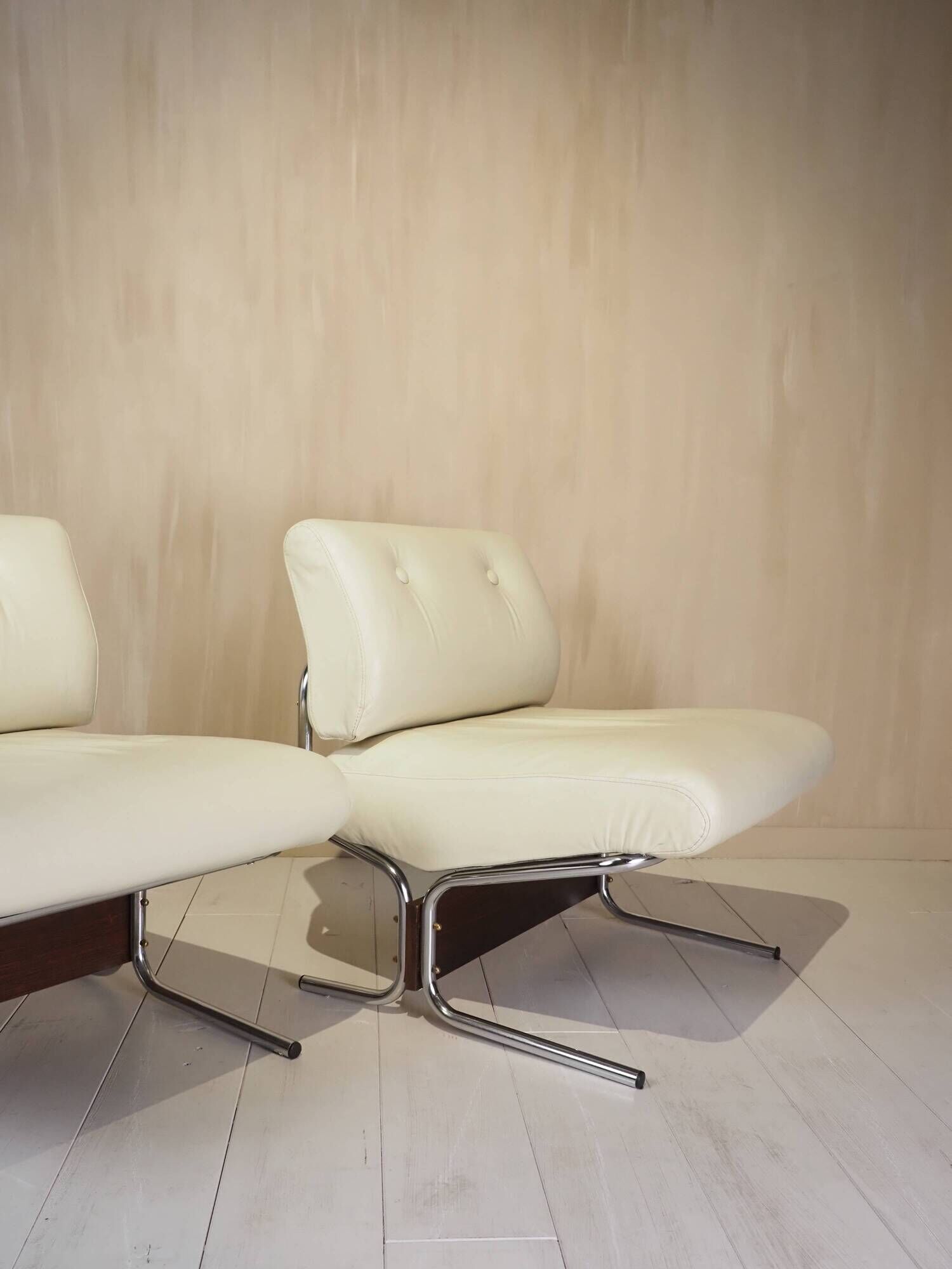 Rare pair of "Caracas" lounge chairs by Pierre Guariche, 1960s
