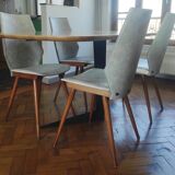 Set of 4 BAUMANN chairs from the 60s (model 840, Max Bill)