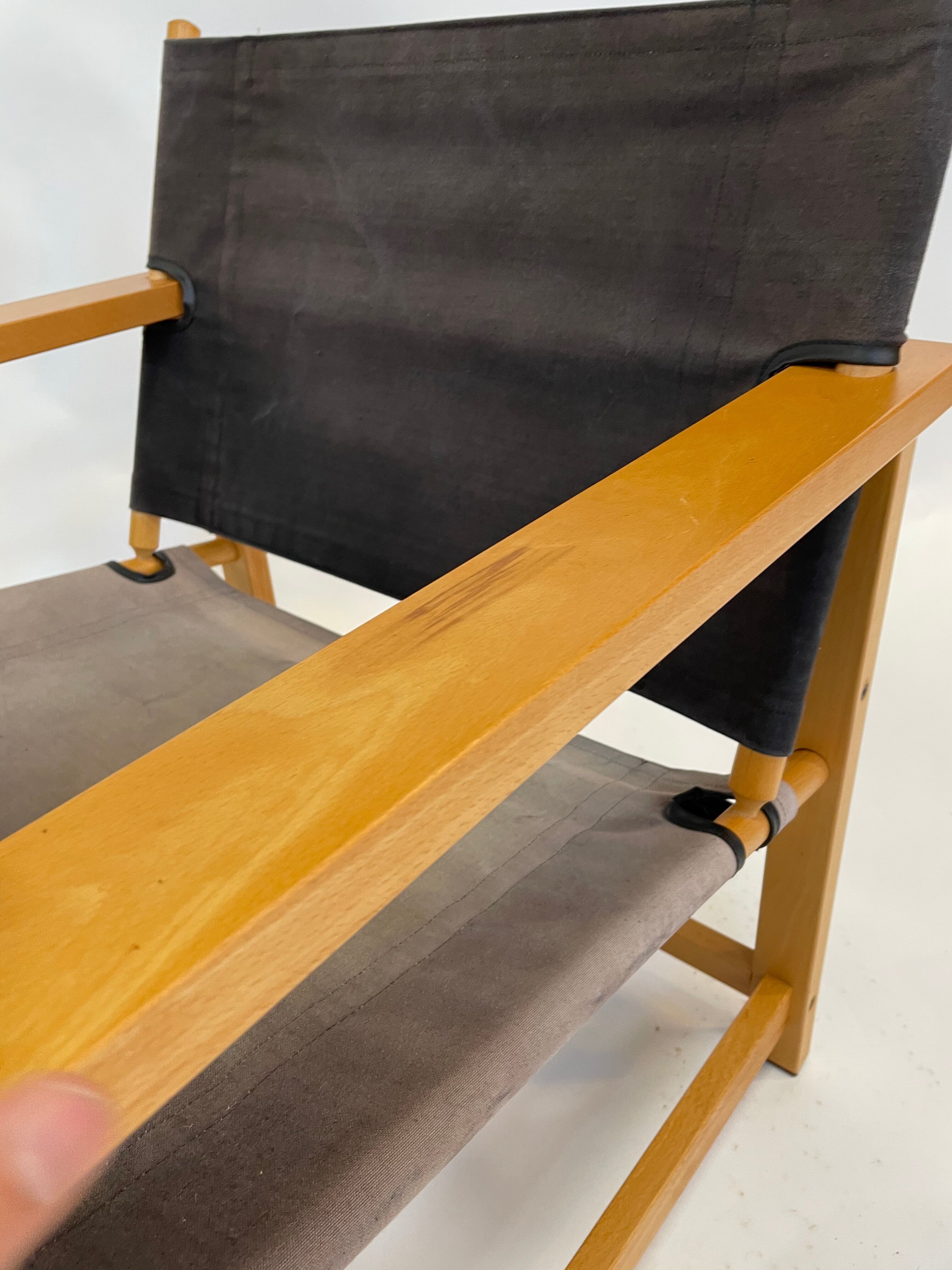Vintage Safari Chair 1980s Hyllinge Møbler Denmark