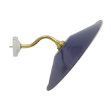 Swan collar wall sconce and enamelled sheet metal