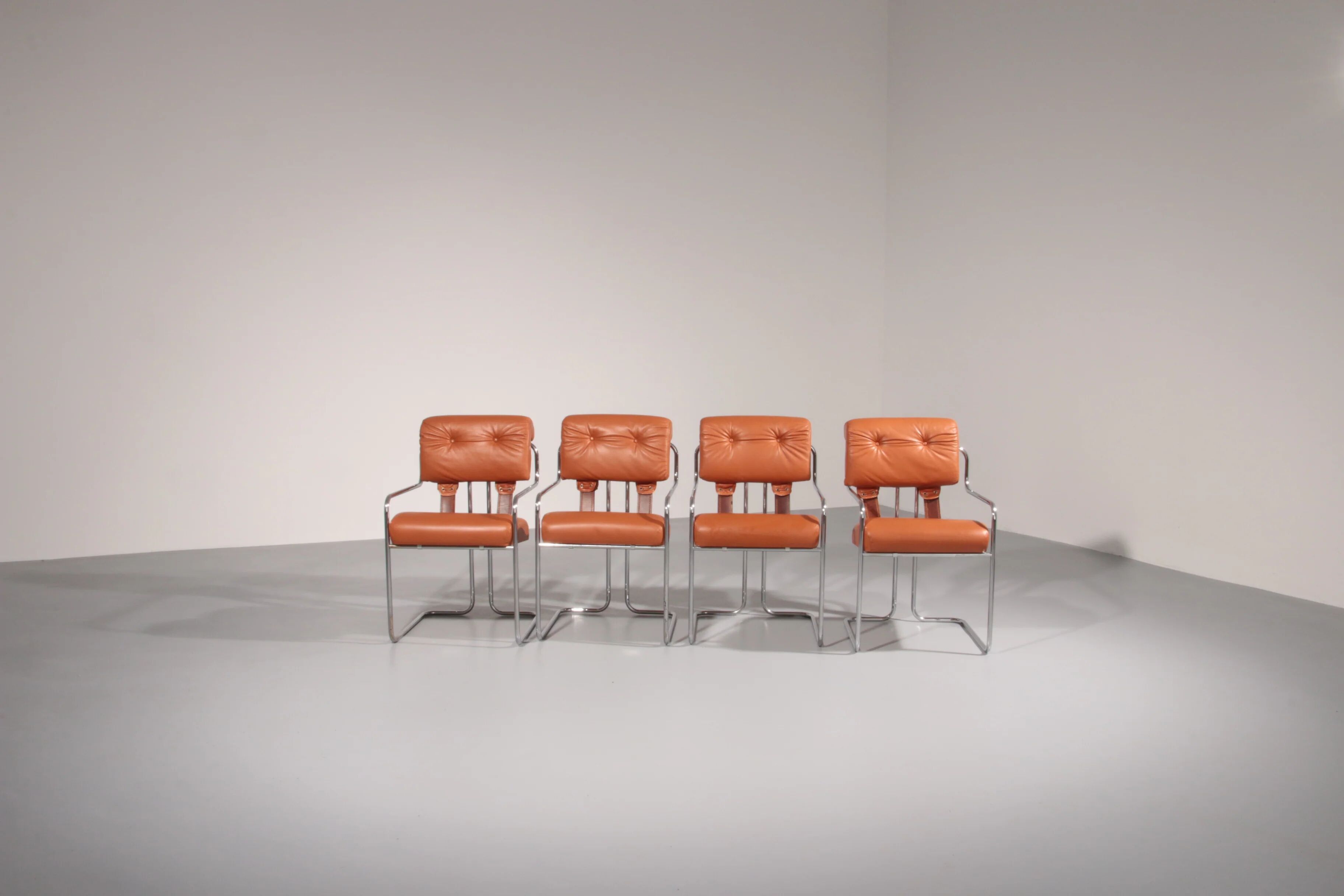 Italian Tucroma chairs by Guido Faleschini for i4 Mariani, 1970