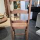 4 wooden and straw chairs – rustic chic style