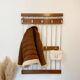 Scandinavian design wall coat rack - 1960s/70s