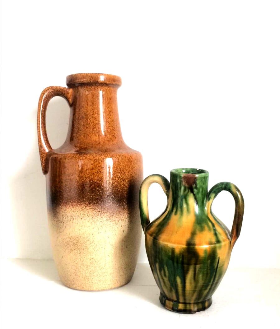 Pitcher and ceramic vase Vintage Vallauris