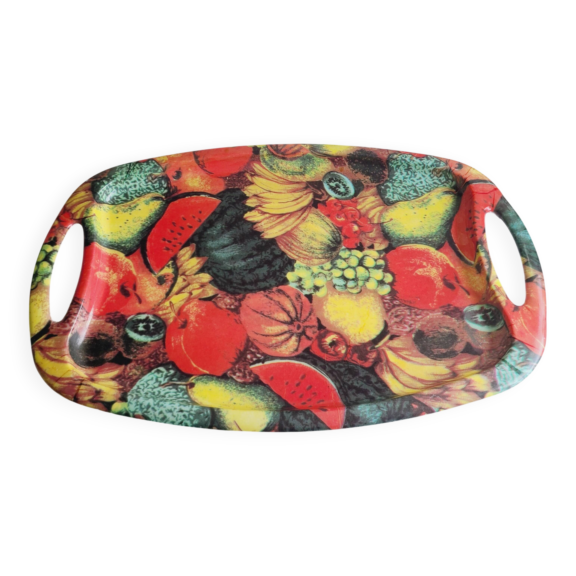 Vintage melamine tray 48.5 x 31 cm