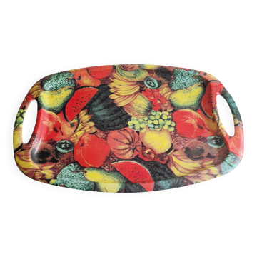 Vintage melamine tray 48.5 x 31 cm