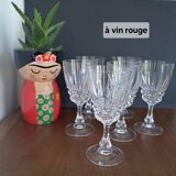 6 new crystal wine glasses from Arques, Pompadour model