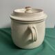 Pot shape pot with vintage ceramic lid floral decoration