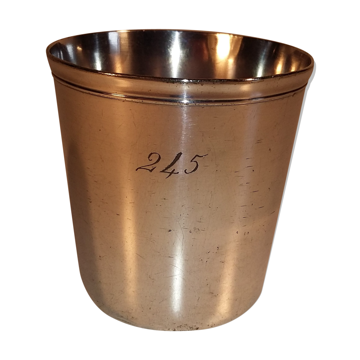 Kettledrum Christofle silver metal