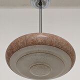 Art Deco XL pendant lamp in Clichy glass circa 1920