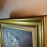 Floral still life 1988 – Karl-Heinz Stricker – vintage gilt frame