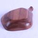 Pair of pear-shaped wooden trinket trays